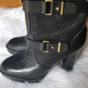 Coach Lianne fur-cuffed boots 7.5